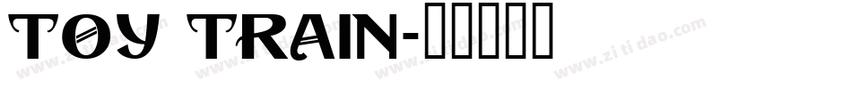 Toy Train字体转换